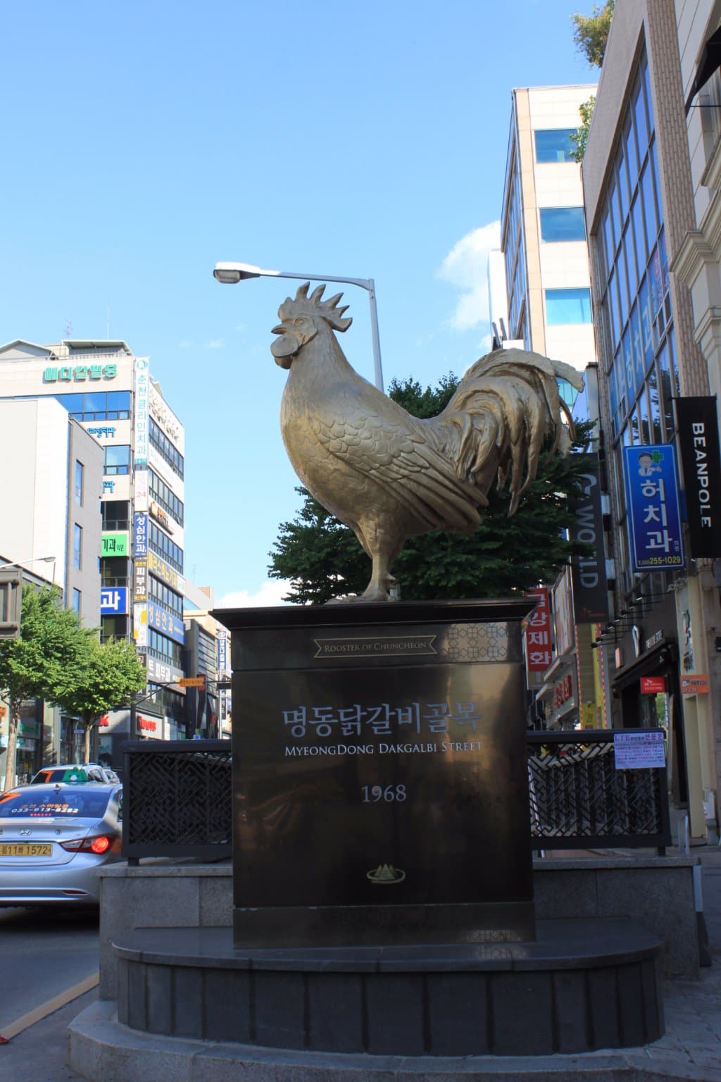 Chicken sign in Chuncheon Myeongdong