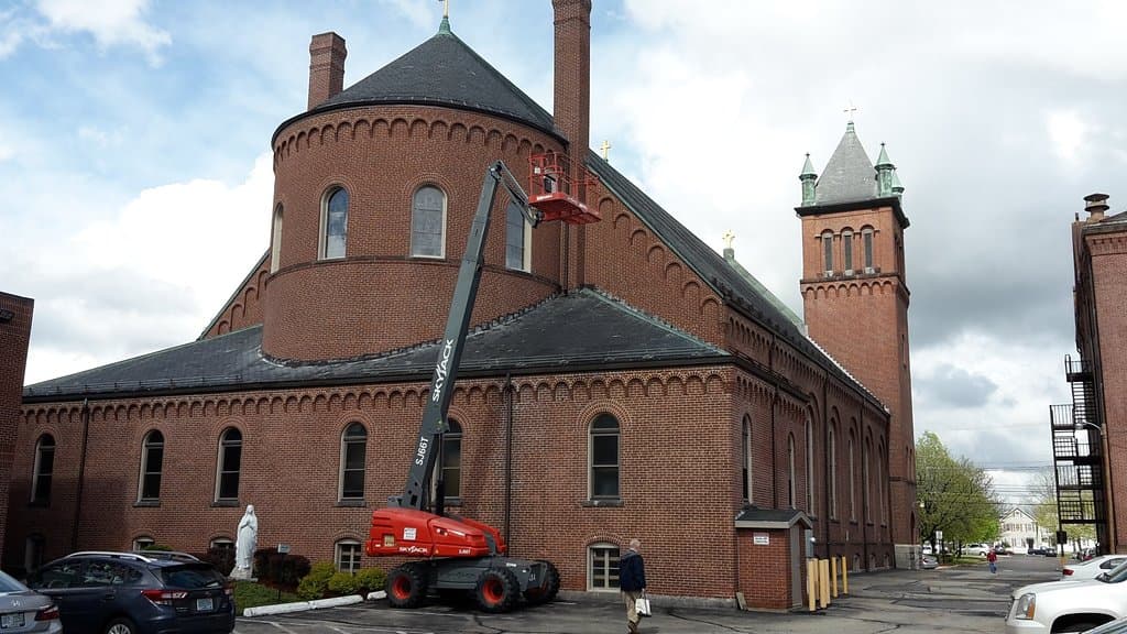 big church with dome and tower