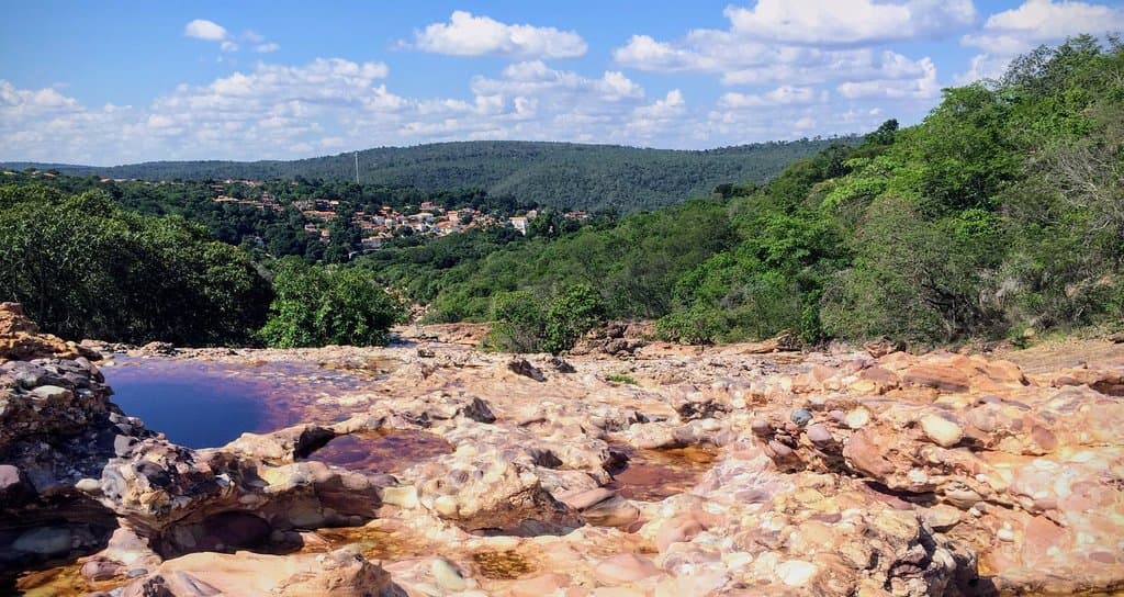 Vista de Lençóis e das "panelas" do Serrano!
