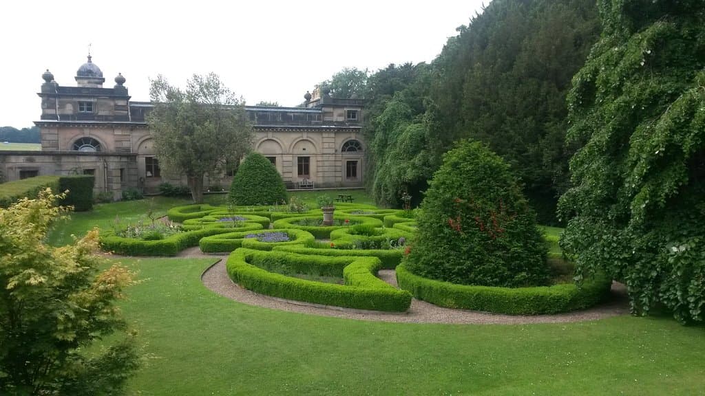 Part of the formal gardens