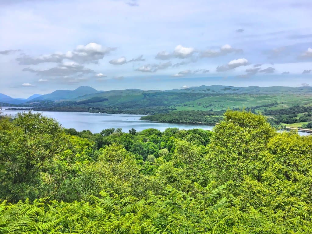 Views from the top off Inchcailloch.