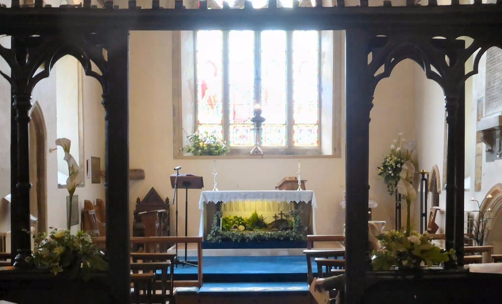 Chancel at Easter