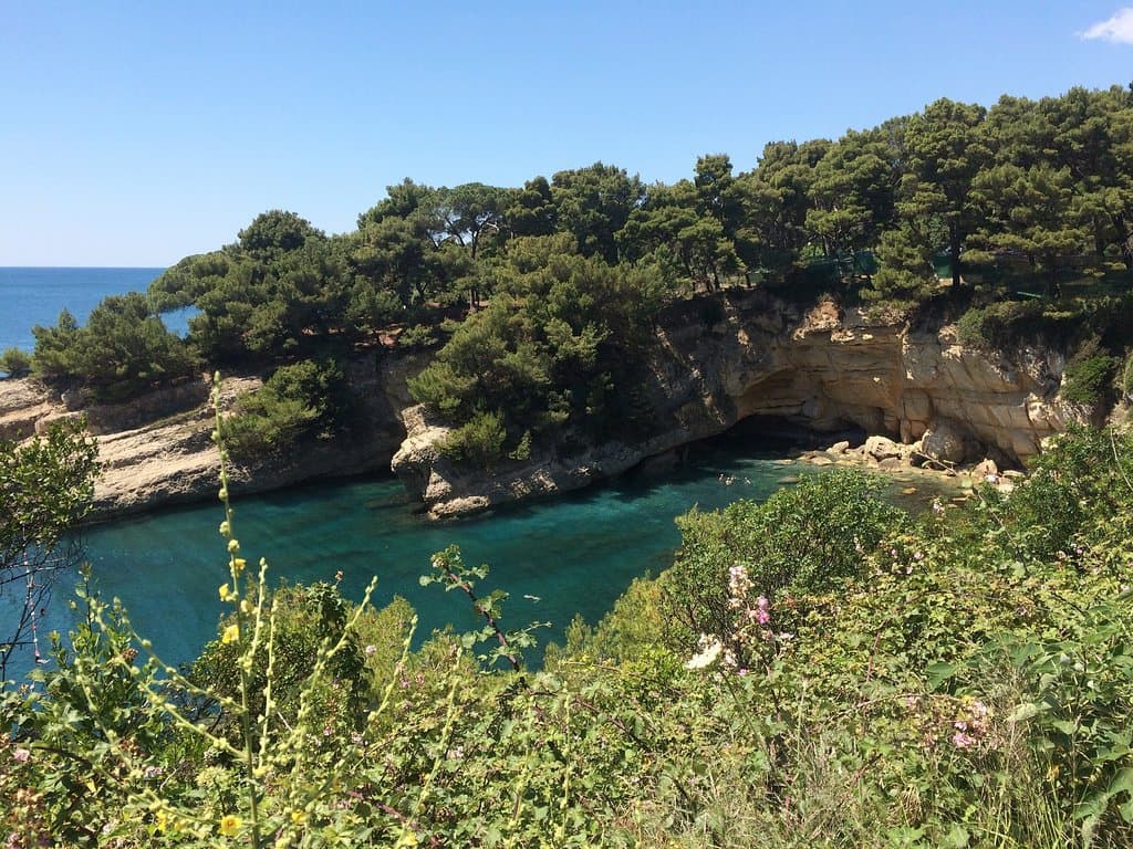 La cala della spiaggia delle femmine