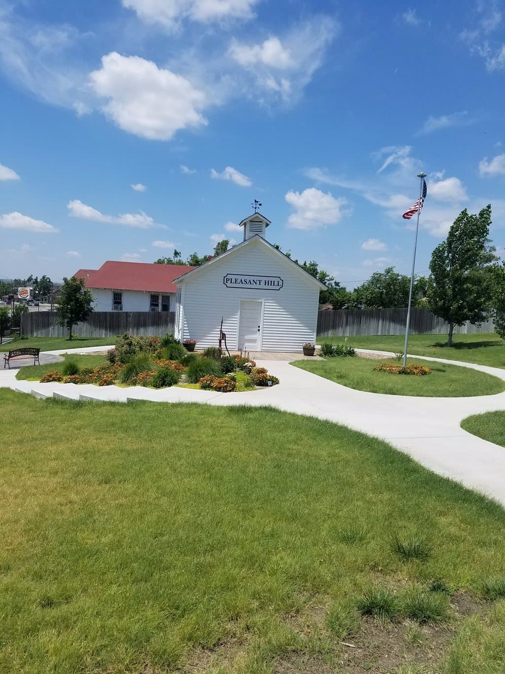Old, original school house on the property. Pretty slick!