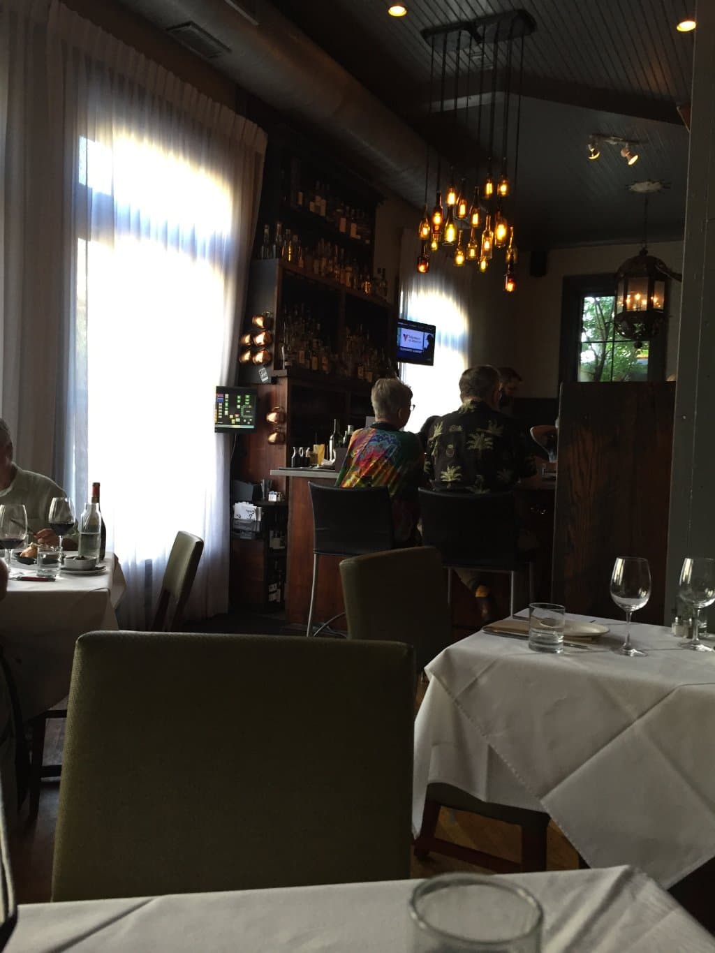 Inside the restaurant