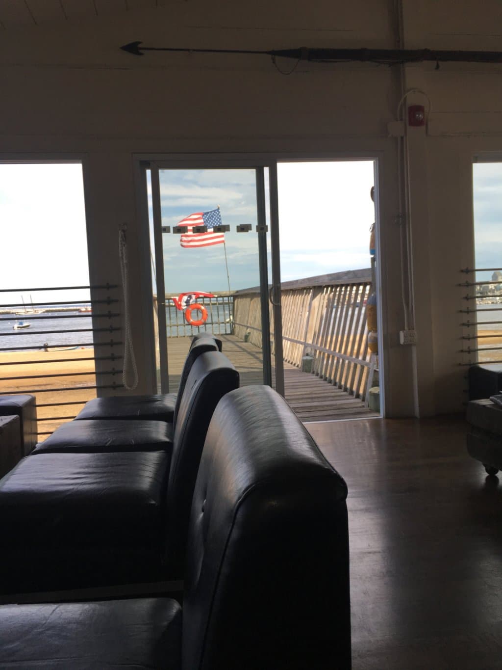 Comfy seating, beautiful view.