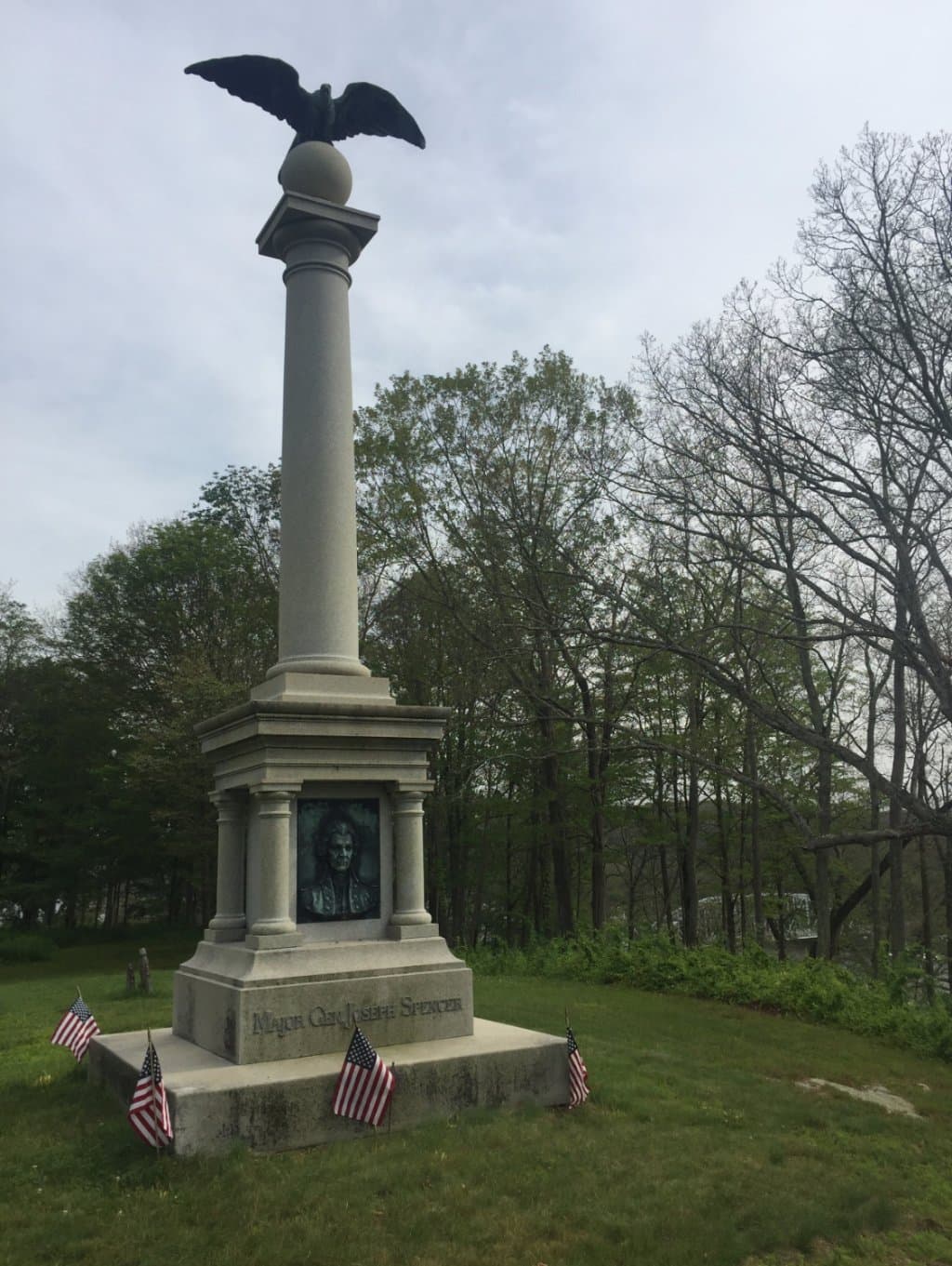 Memorial on Hale Schoolhouse hill