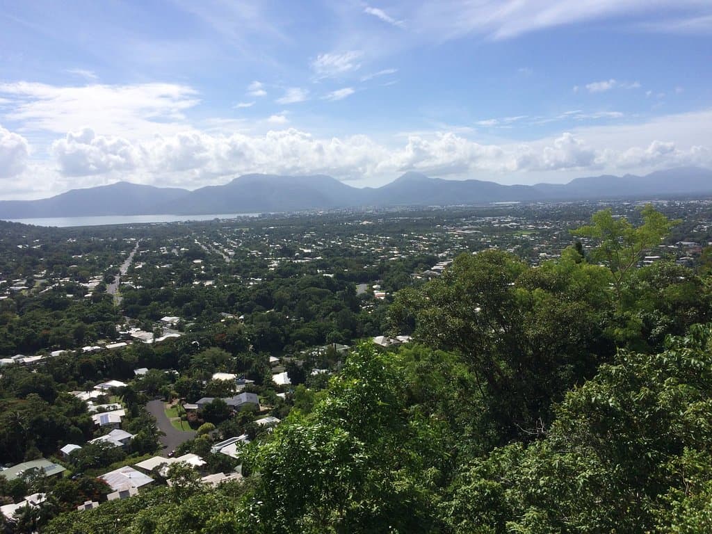 looking out over Cairns