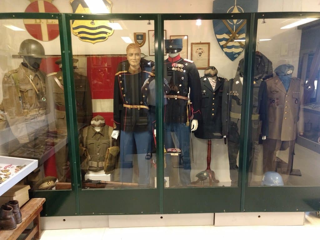 Lidt af uniformsudstillingen