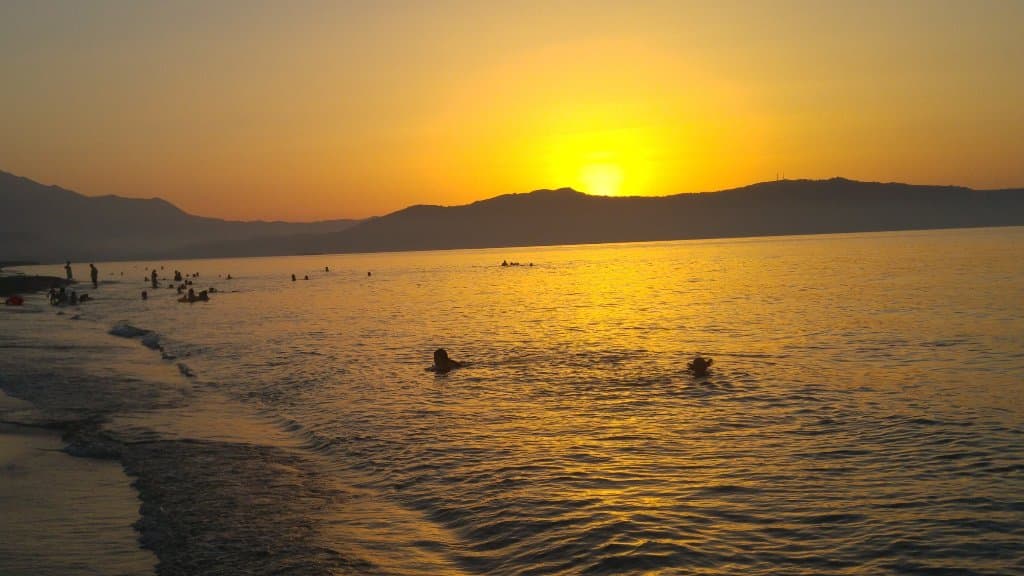 Sonnenuntergang am Strand von Episkopi