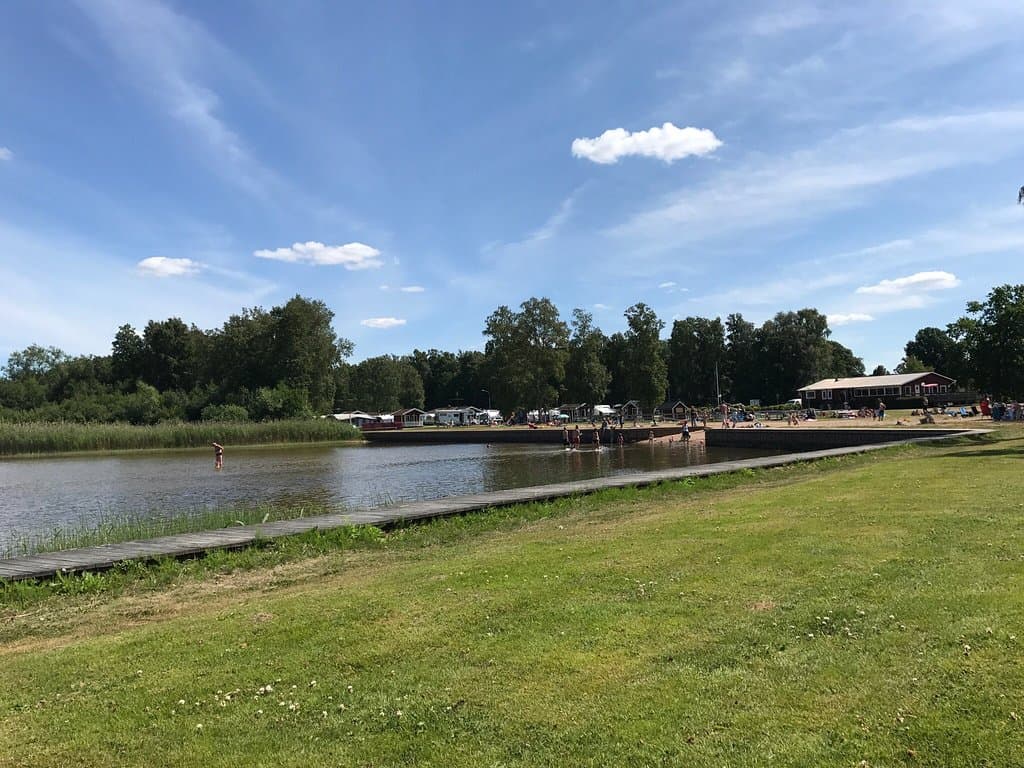 Vy över Filsbäcksbadet