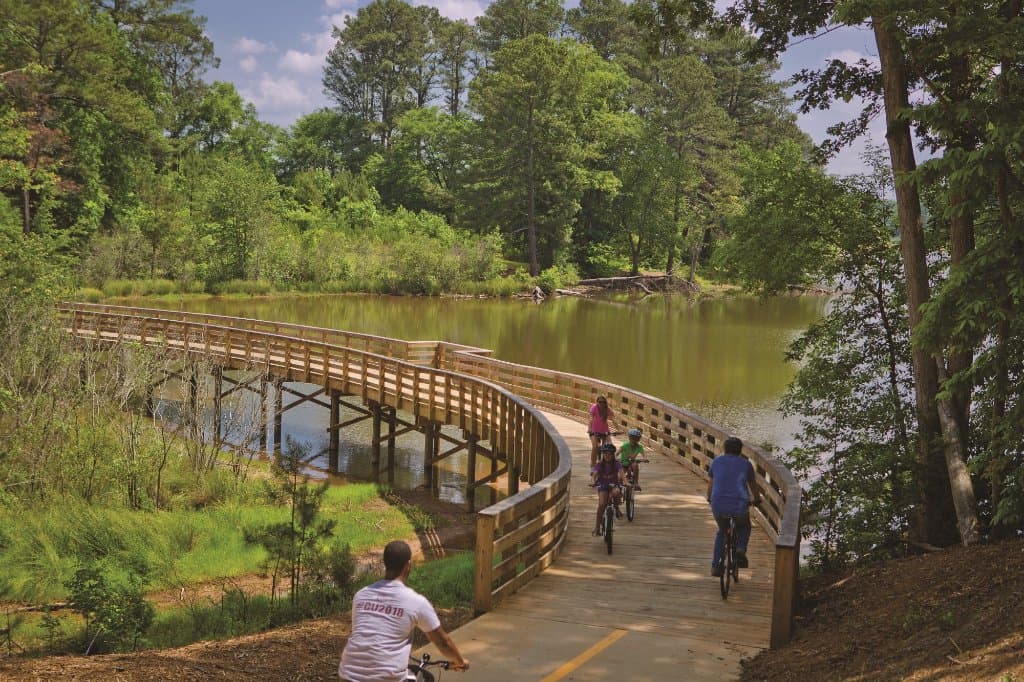Bicycling on the Alexander Lake PATH