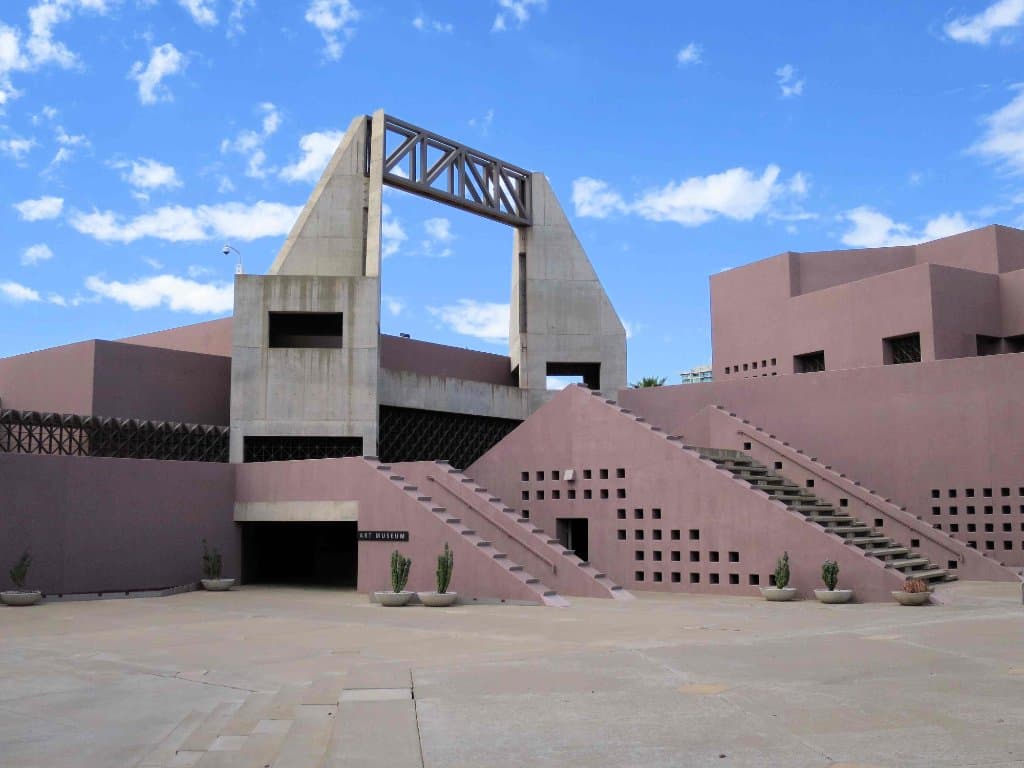 ASU Art Museum - approaching from the South