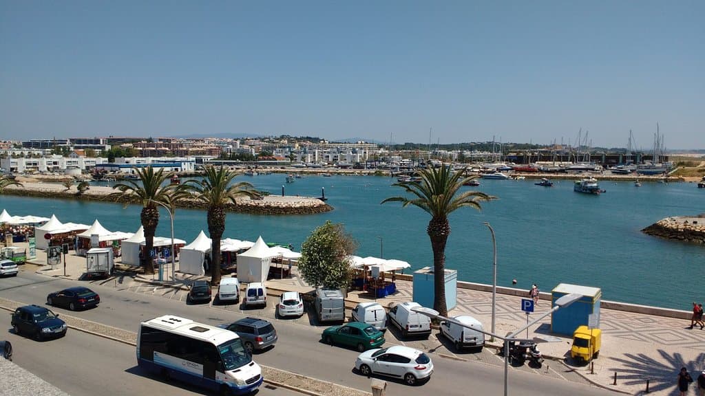 Vista do canal no terraço do Mercado