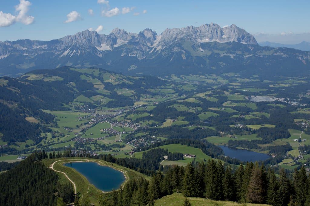Ein Bild sagt mehr als tausend Worte, Blick aus dem Starthaus der Streif