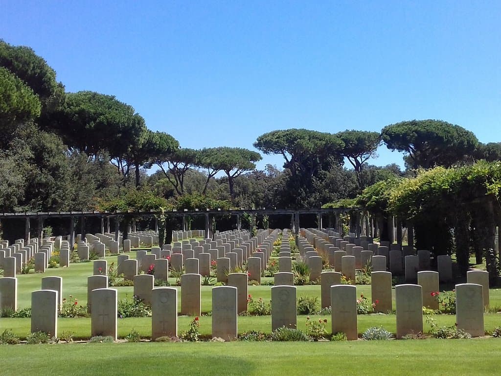 una veduta del cimitero