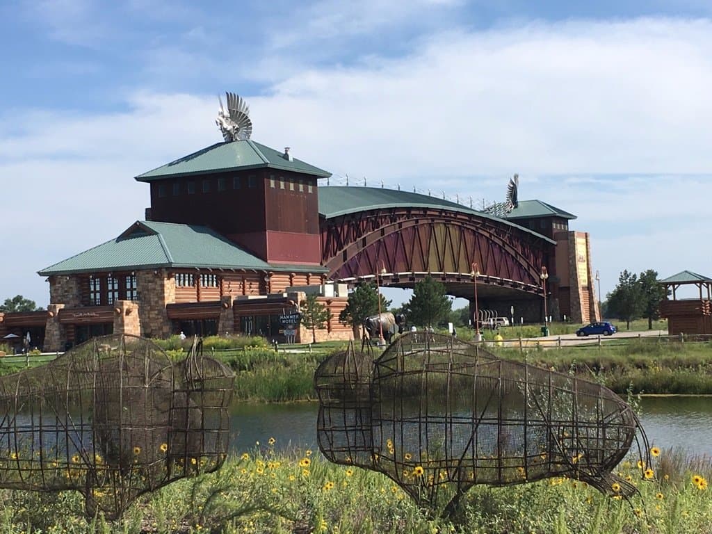 View of the Archway Monument from the activity area