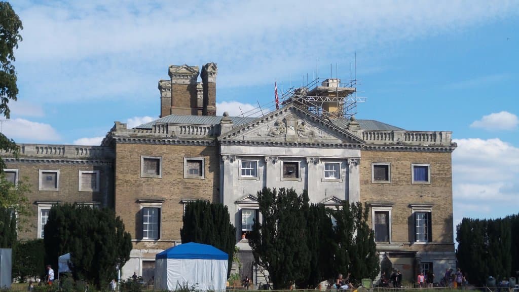 Front view on open day