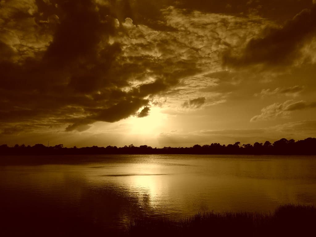Taken from the East side of the lake, looking towards Pondhawk