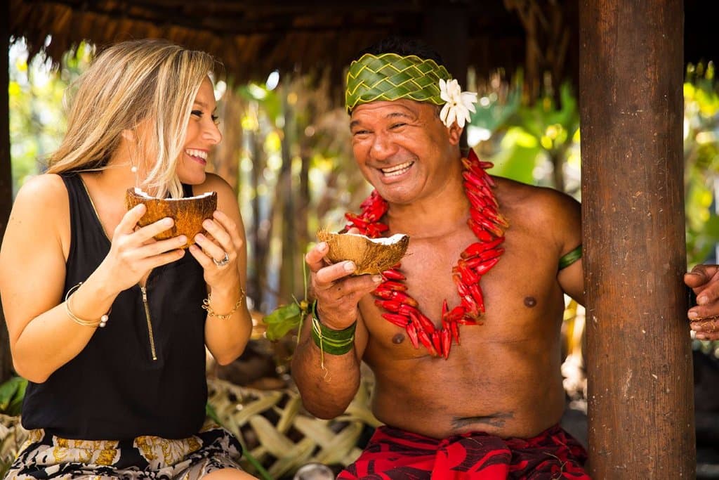 The Samoan Village at the Polynesian Cultural Center, where coconut is life!