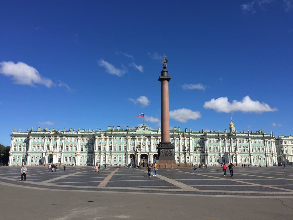 Alexander Column in front of the Hermitage Museum