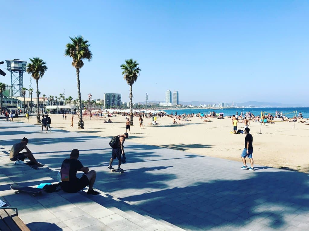 Sant Sebastià Beach Barcelona