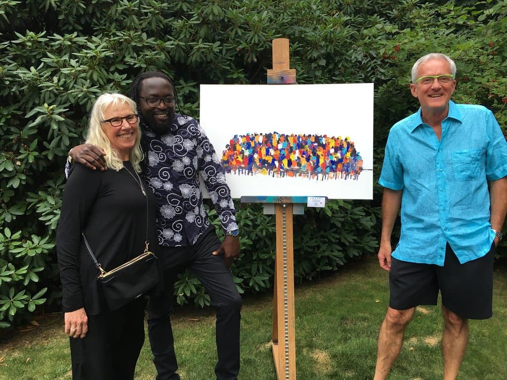 Some of the great work done by Charles Nkomo during his 2017 trip to Saugatuck.