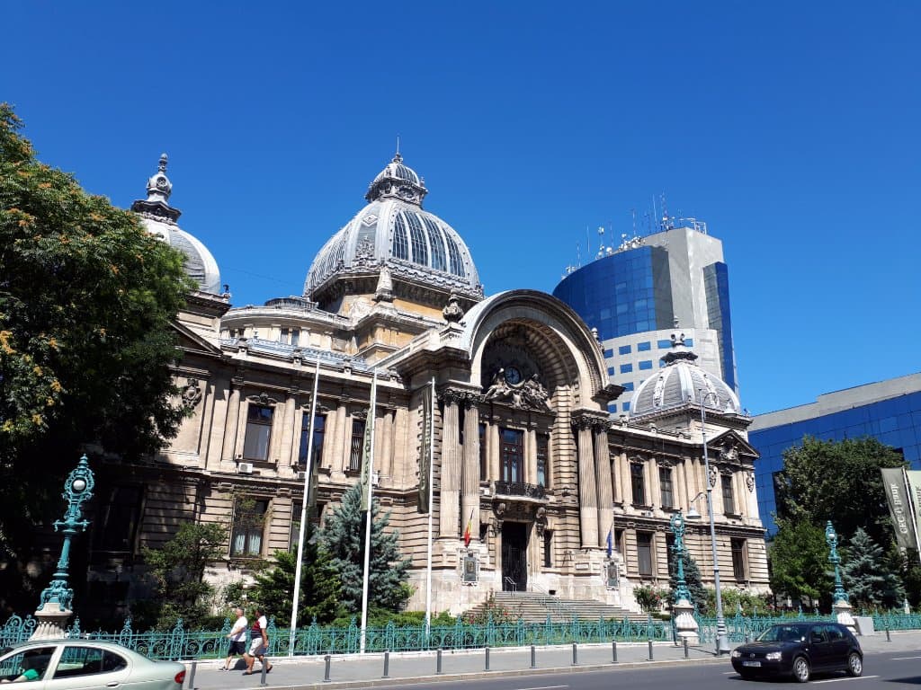 view including the new building Erste Bank