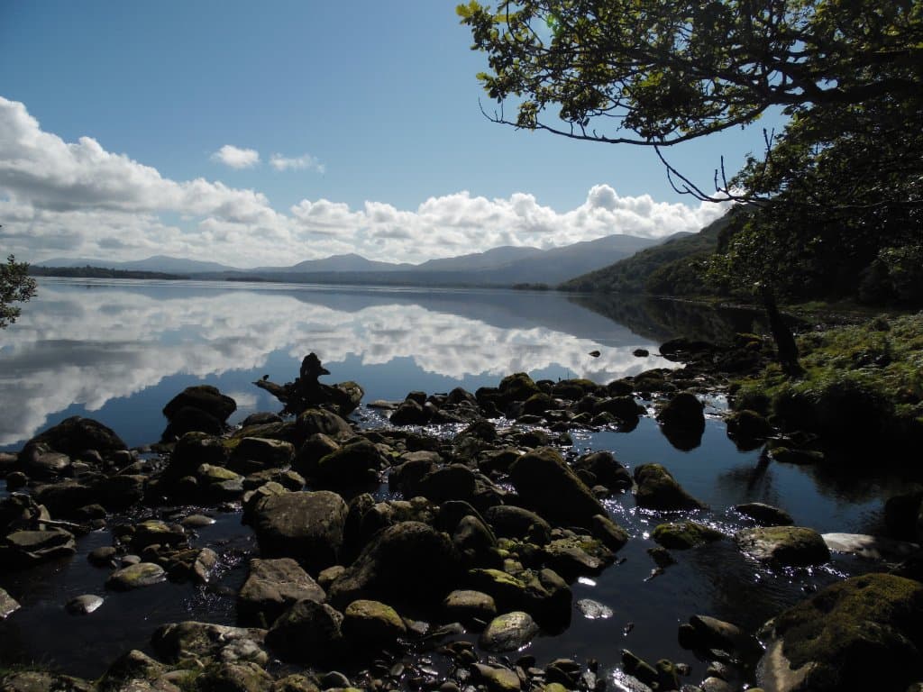 Loch Leane vlakbij de waterval. Een plaatje!