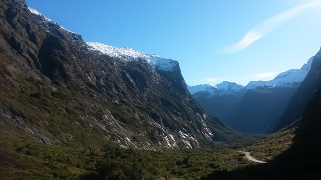 snow capped mountains