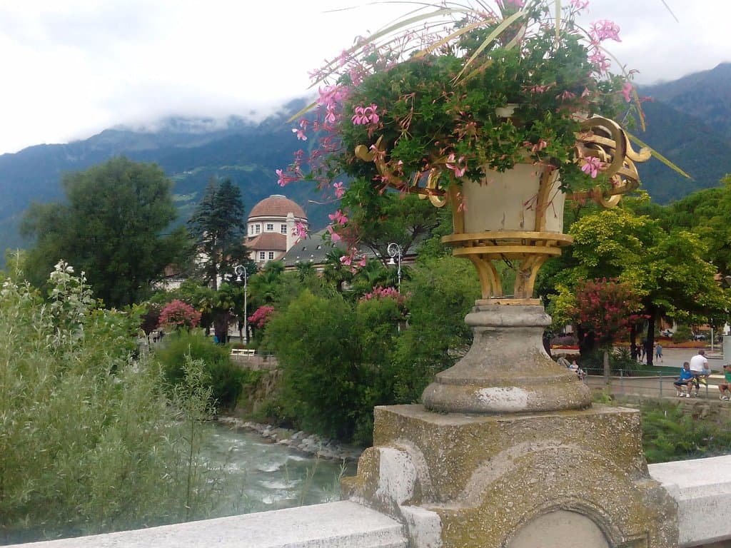 Il fiume Passirio visto dal Ponte della Posta