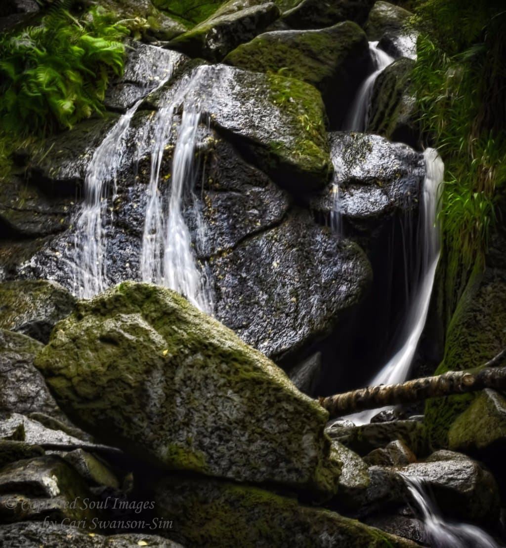 The waterfall at Burn O' Vat water flow varies of course