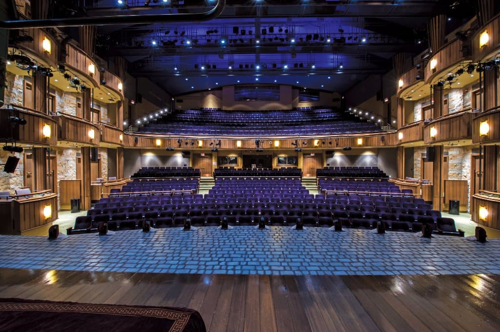Interior of the 800-seat Albert Theatre