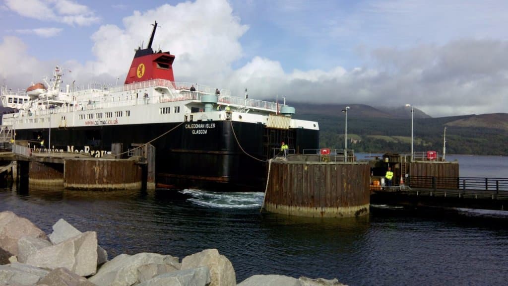 Embarquement à Brodick