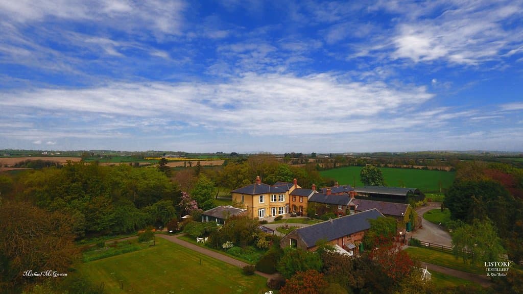 Ariel view of Listoke House and Gardens