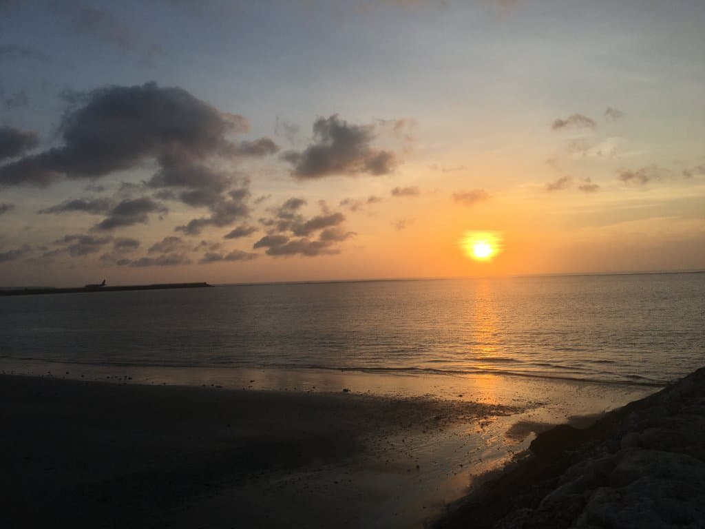 Atardecer en la playa