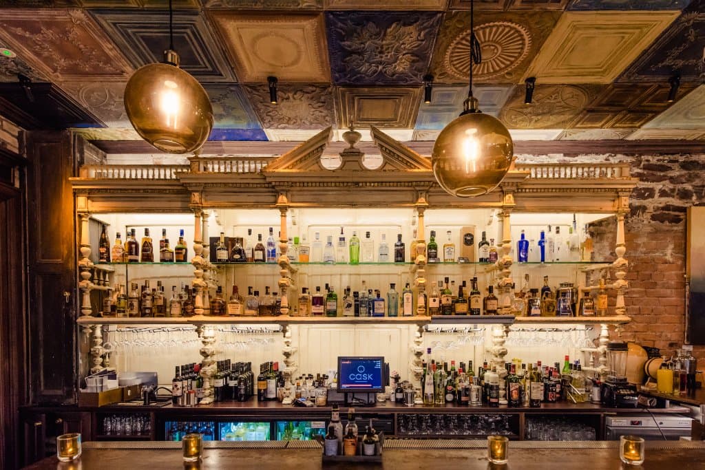Cask's Victorian back bar!