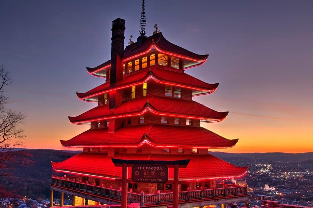 The Pagoda at sunset