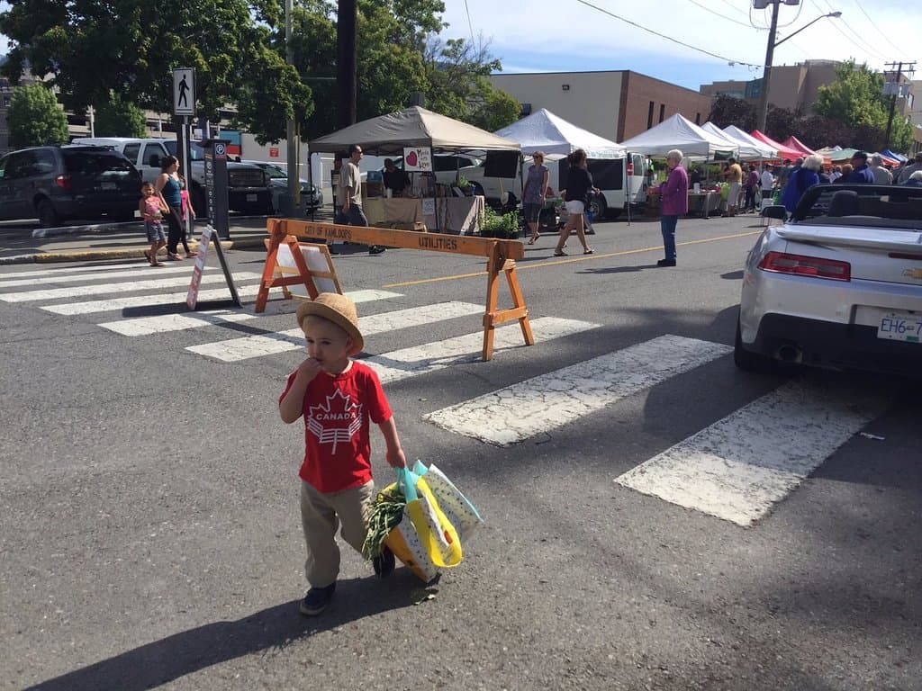 Entrance to the Kamloops Farmer's Market.