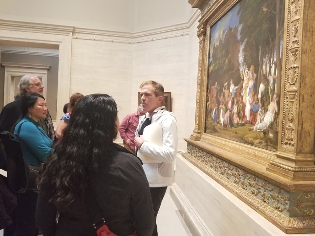 Stephen giving the National Gallery of Art Renassaince to Impressionism Tour