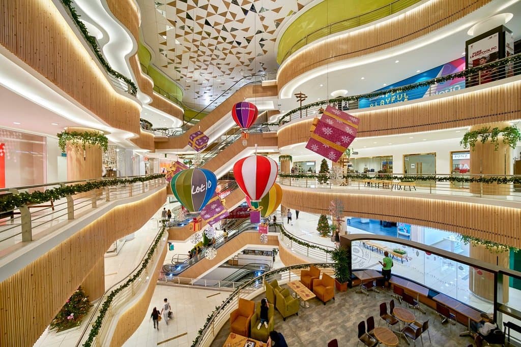Atrium of Lot 10 Shopping Centre