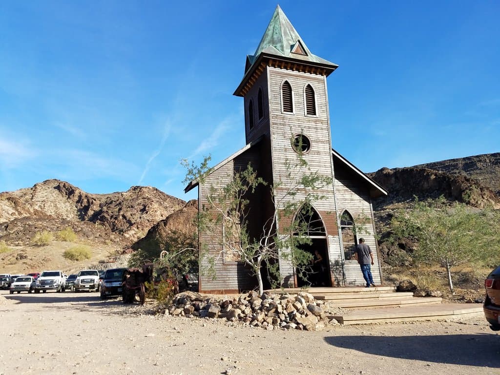 Church has only a steeple, no room, no services, maybe a wedding.