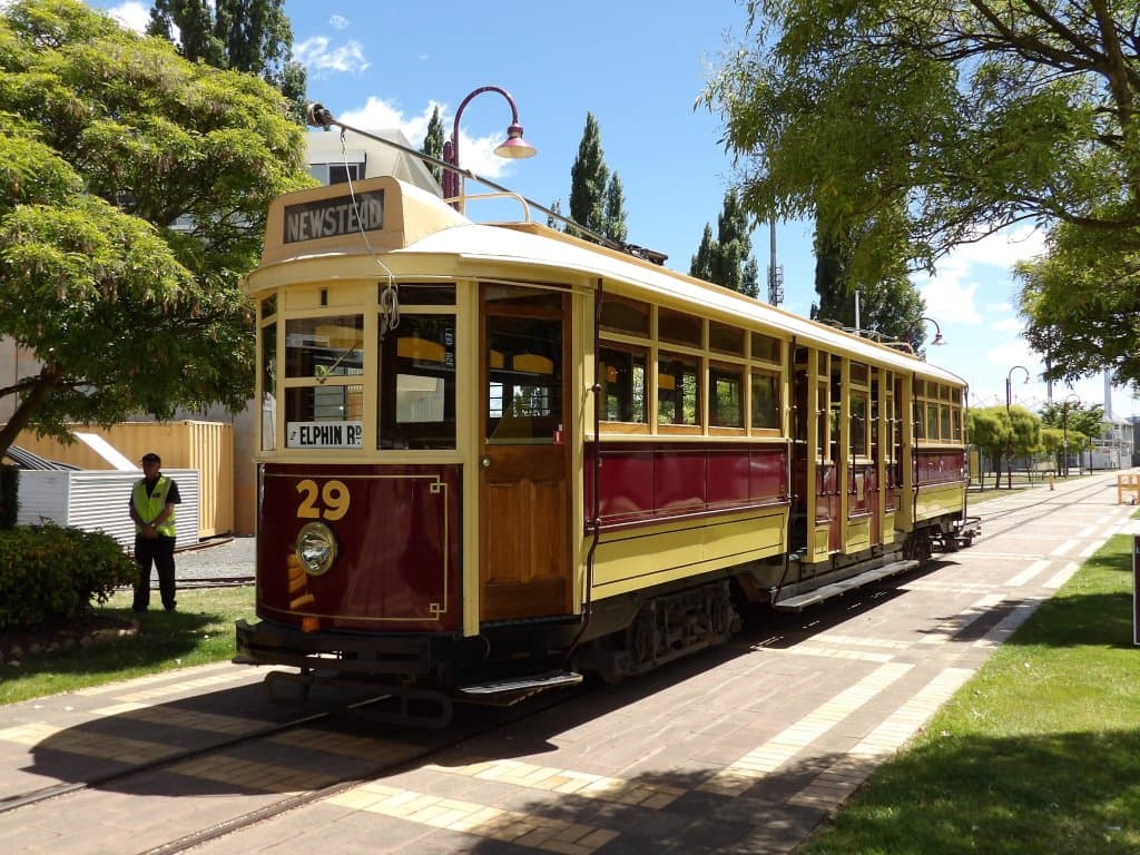 Launcesto bogie tram 29 gives rides at the museum