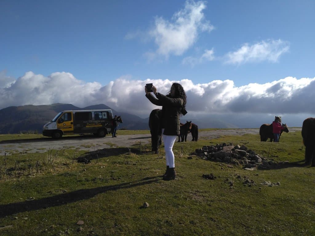 En Gorramakil a 1.087 metros dejamos algunas nubes abajo.