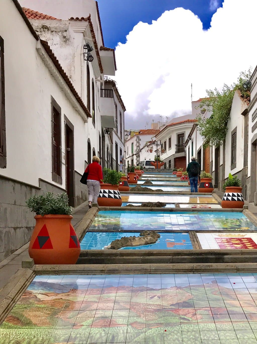 Vue d’ensemble de la promenade des céramiques