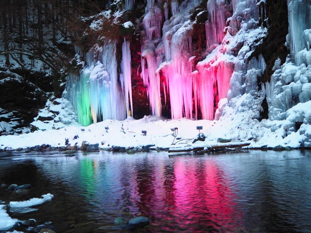 5時頃のライトアップ