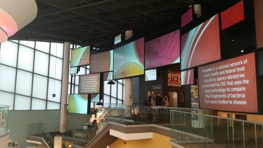 More of the main level Ebola exhibit area