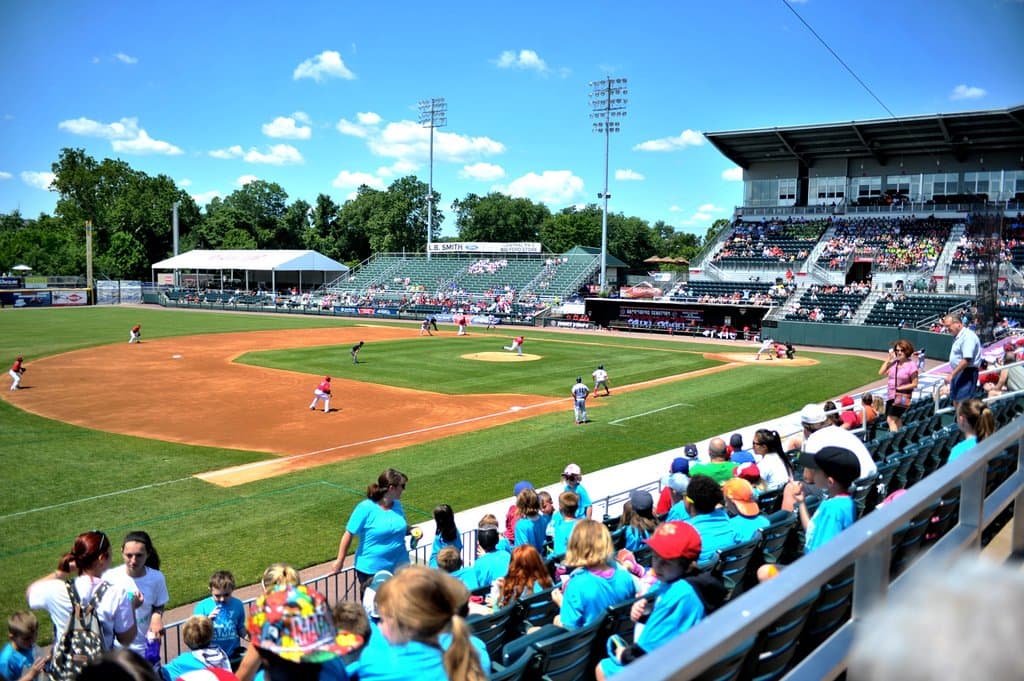 Views from the third base line