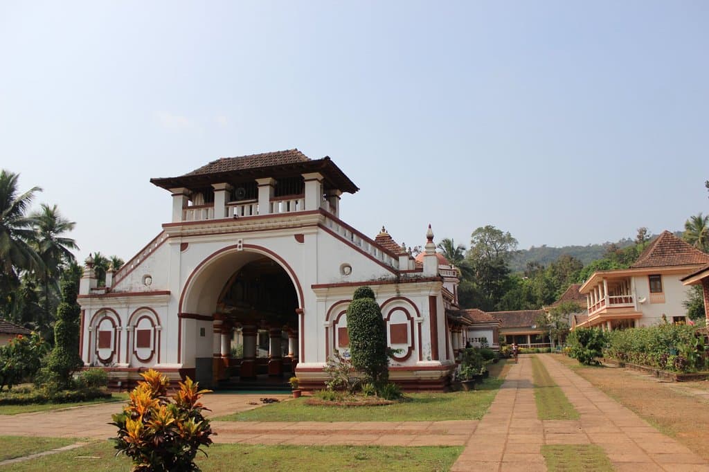 View from the gate of the temple.