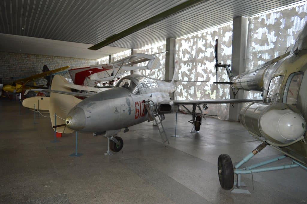 Polish trainer fighter Iskra in front